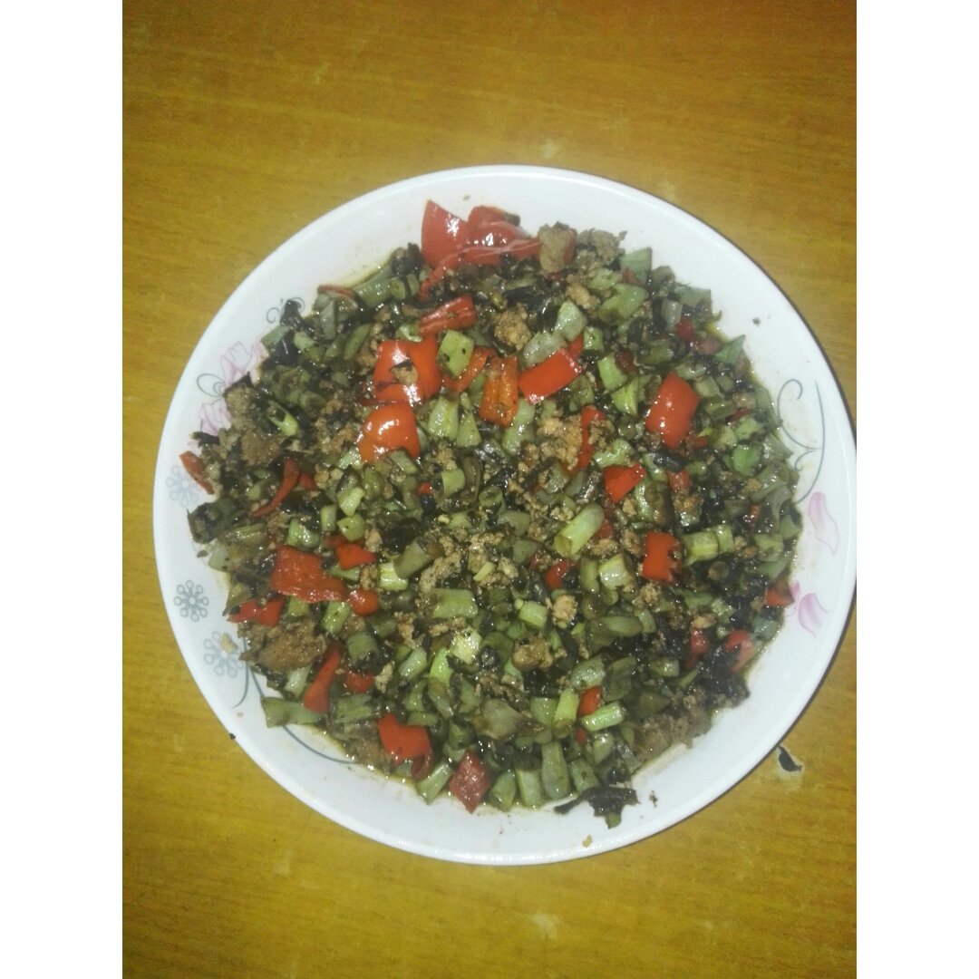 零失败超级下饭菜之橄榄菜肉沫炒豆角