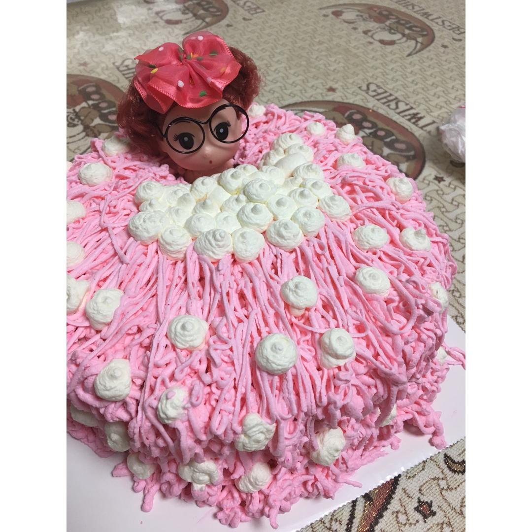 详细步骤制作泡泡浴娃娃蛋糕