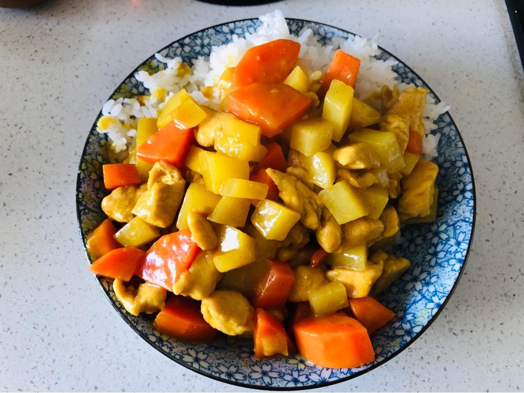 咖喱鸡（鸡胸肉版）