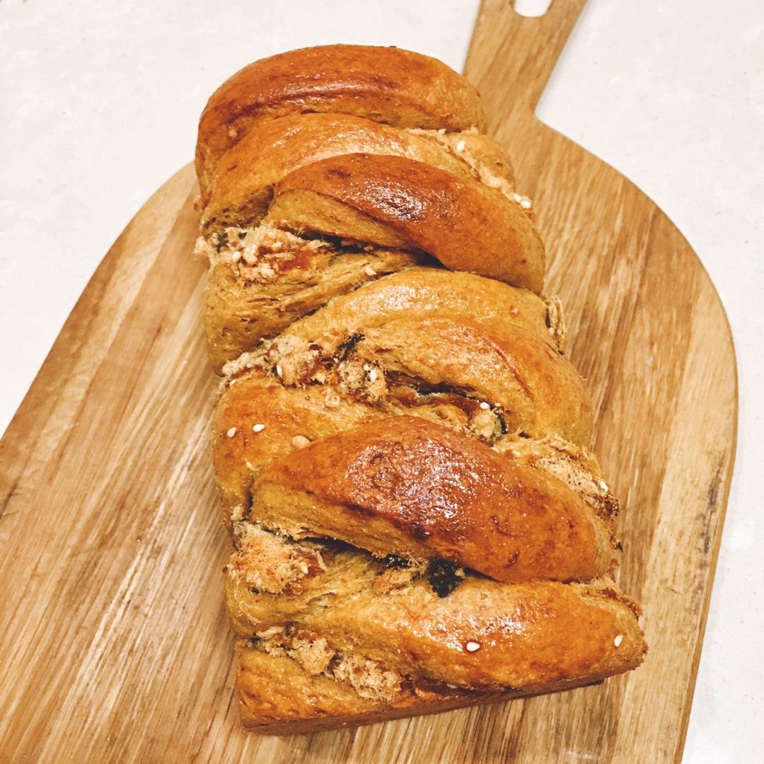 香喷喷的南瓜肉松吐司