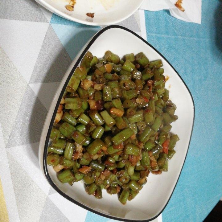 肉沫豆角下饭菜