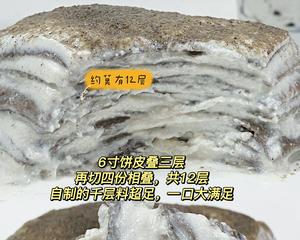 仅用黑芝麻粉⁉️就能做千层‼️低卡快手0难度的做法 步骤4