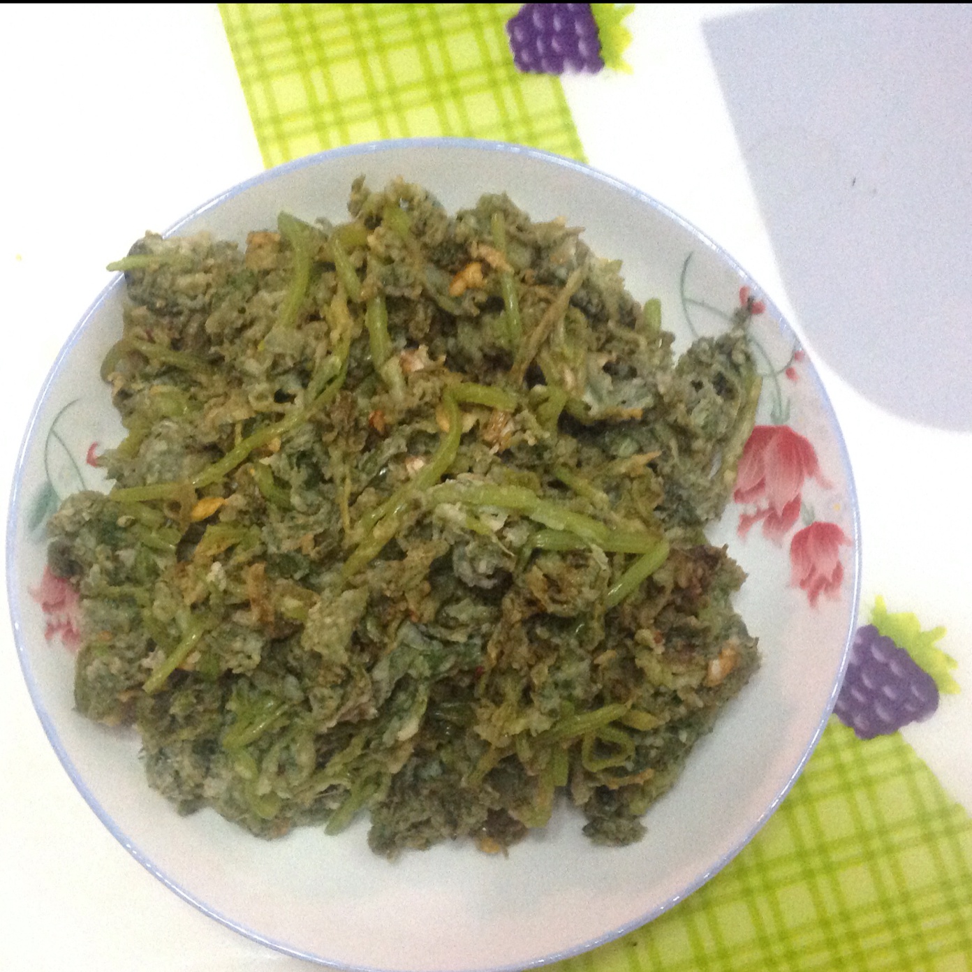 粉蒸茼蒿