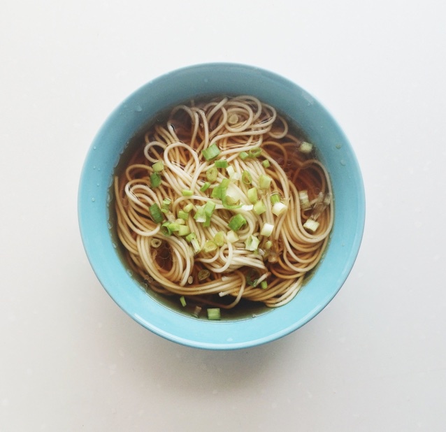 小葱麻油酱油面