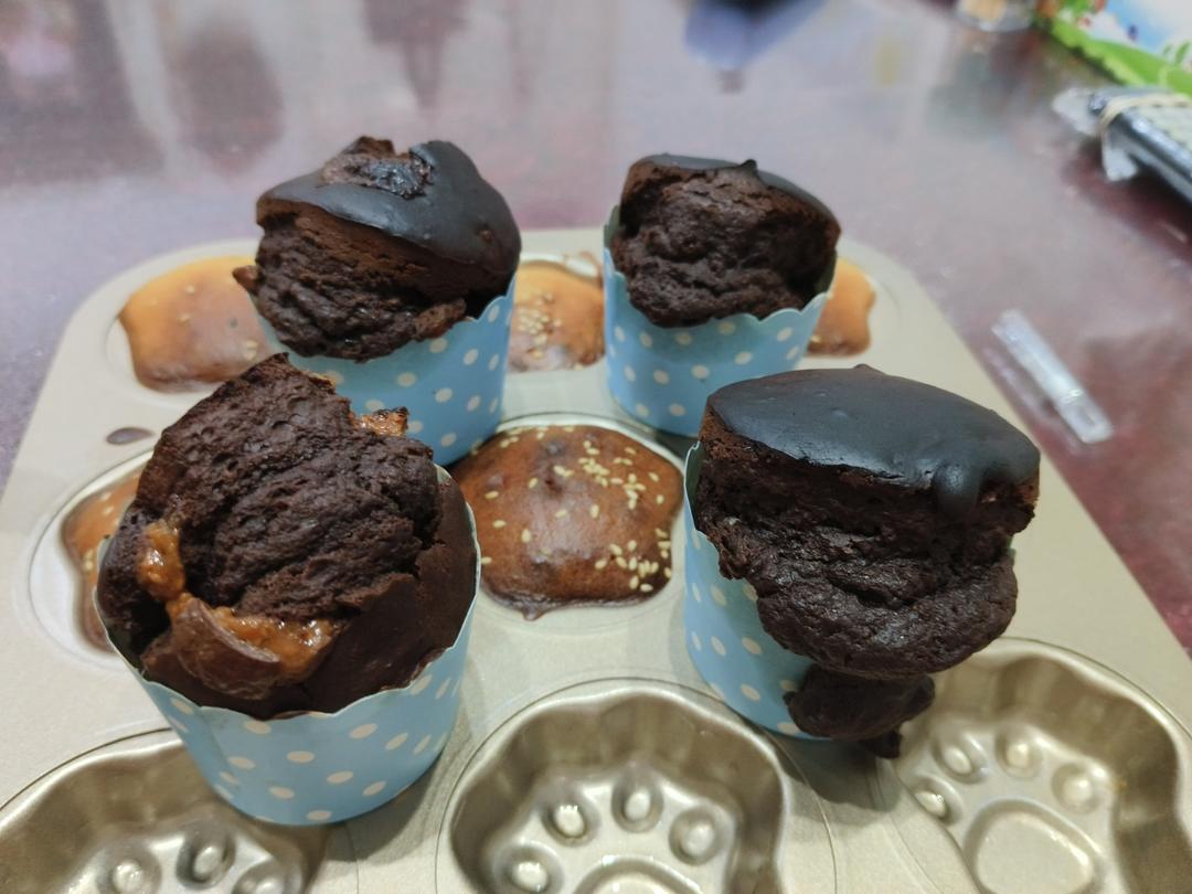在家做巧克力蘑菇头麦芬蛋糕🍫