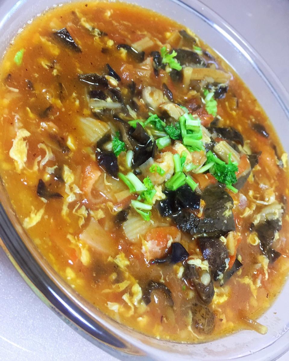 西红柿三鲜打卤面