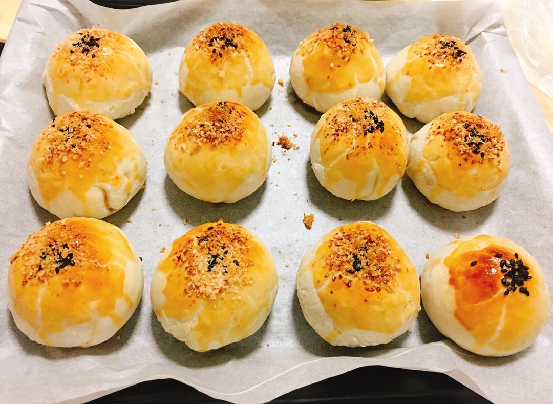 肉松麻薯蛋黄酥💕