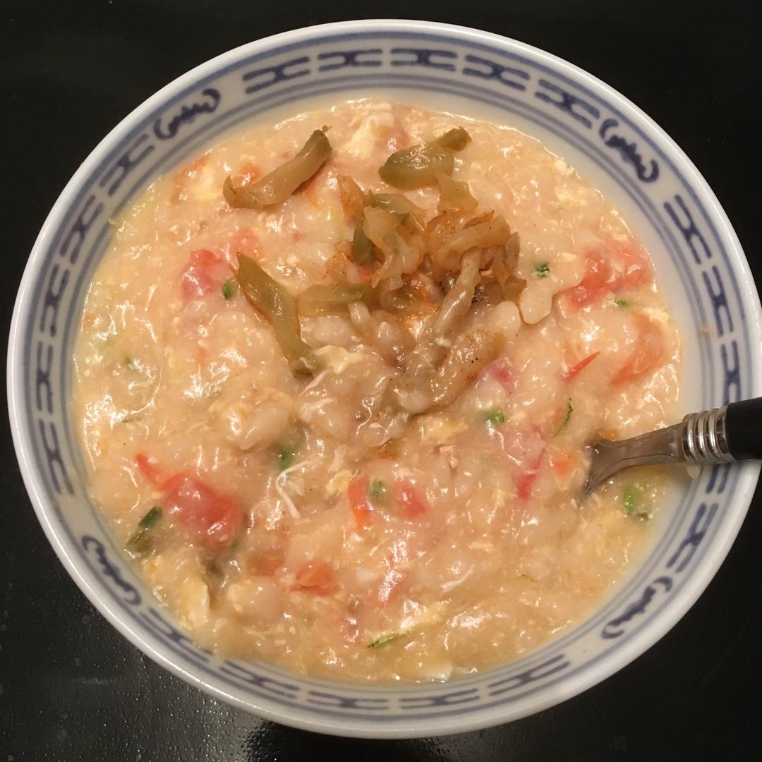 西红柿鸡蛋疙瘩汤