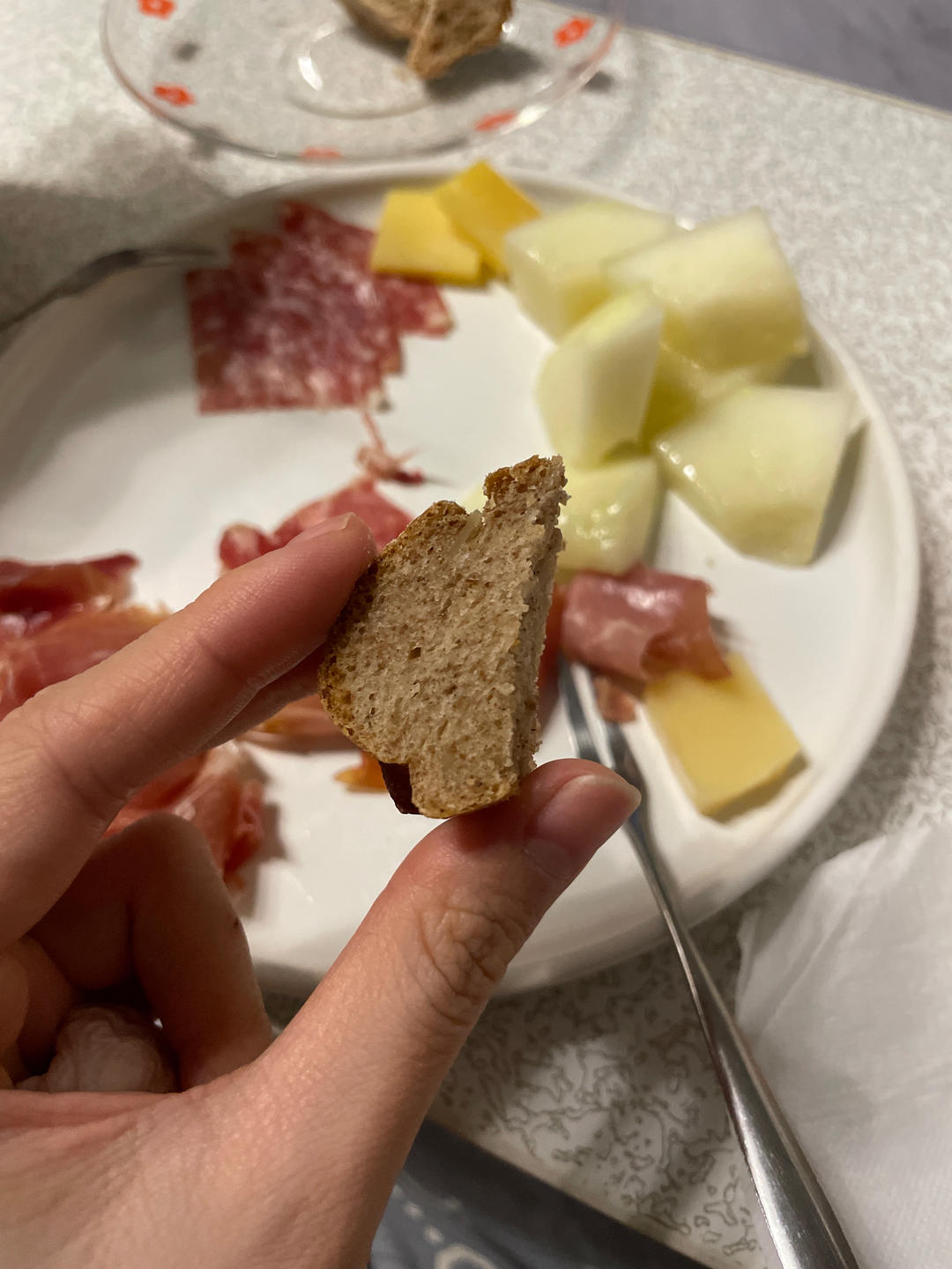 全麦蔓越莓核桃软欧包