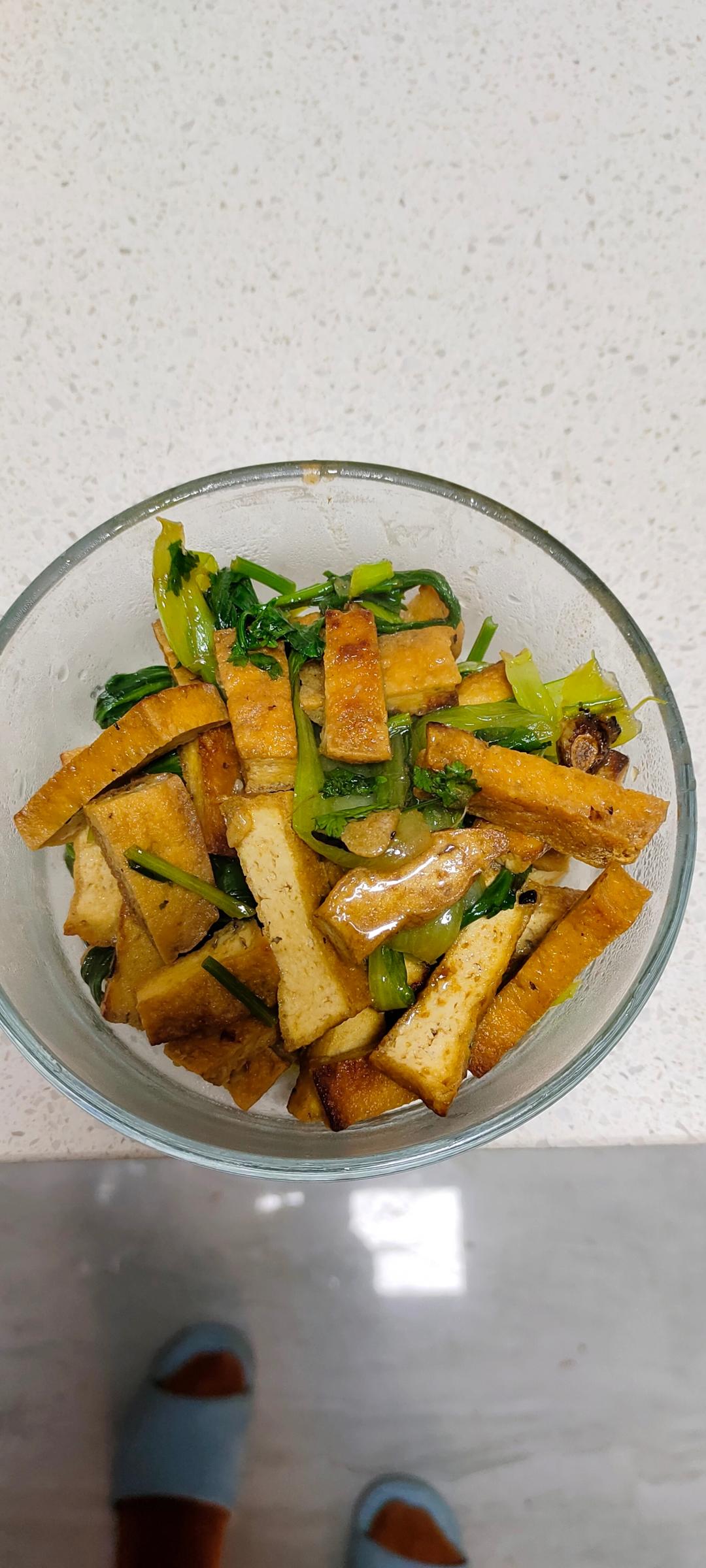 干煸香干青菜