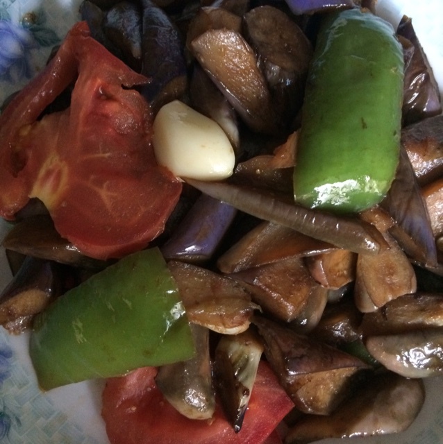 西红柿烧茄子
