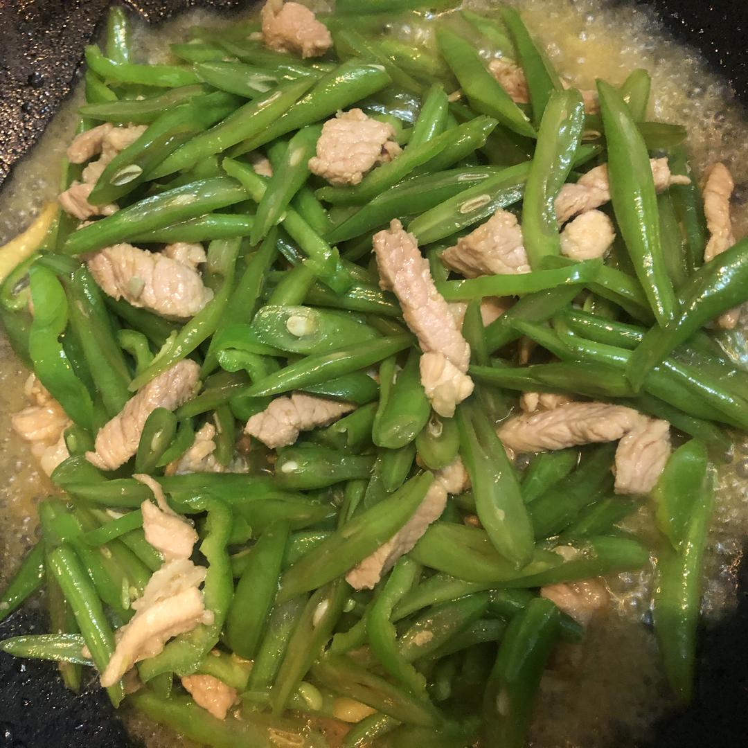 肉炒四季豆的做法