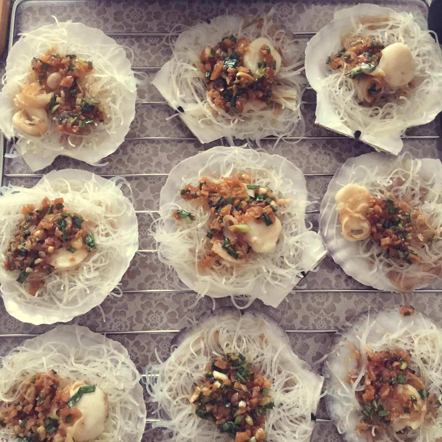 蒜蓉粉丝蒸扇贝