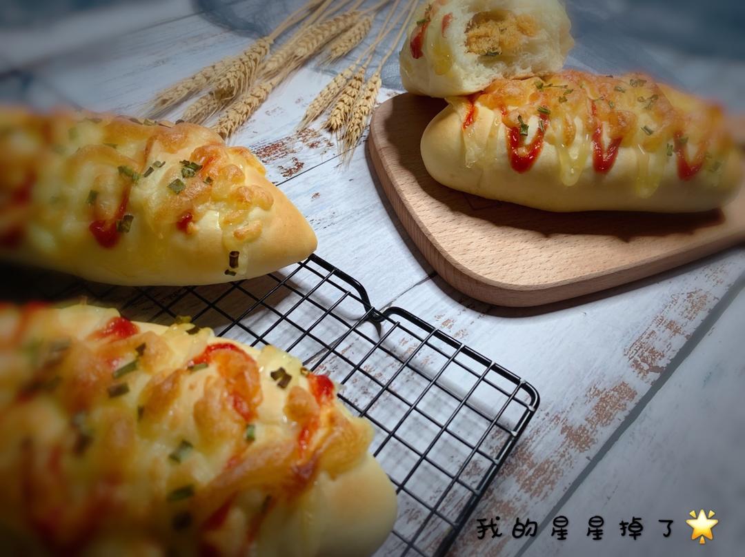 葱香芝士肉松包