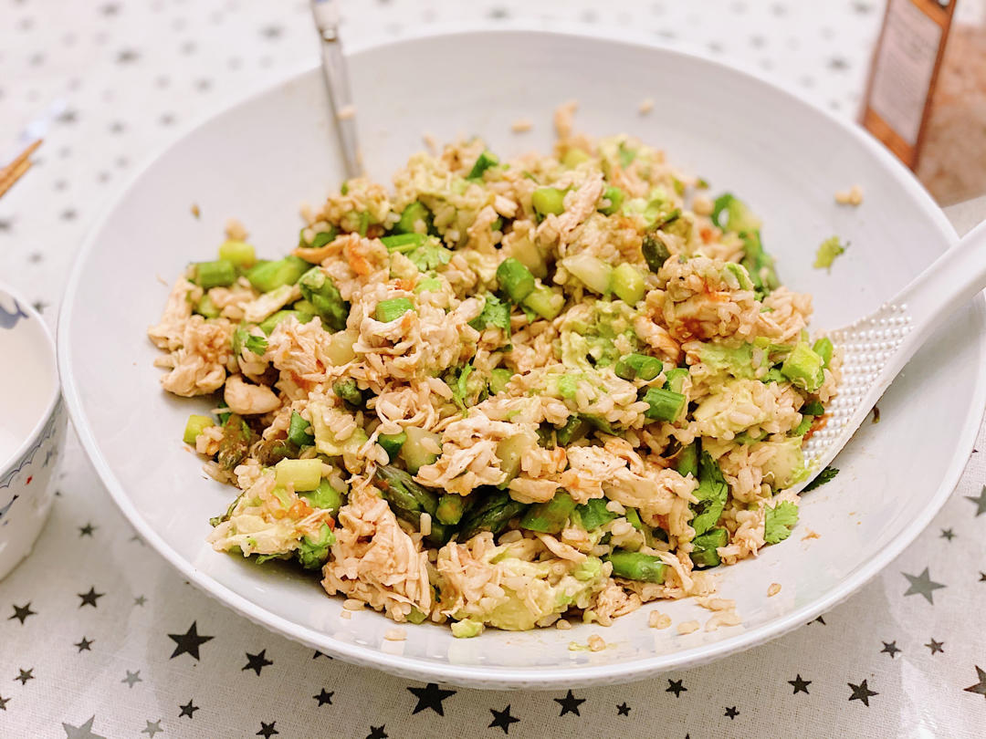 甜辣鸡肉蔬菜拌饭丨健康·三餐
