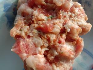 超好吃的青椒茄子肉包(熟馅)的做法 步骤3