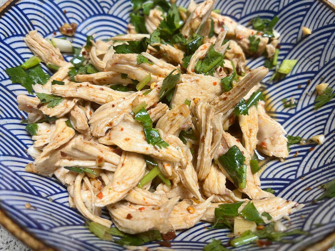 鸡胸肉这样做巨好吃❗️凉拌鸡丝😋低脂高蛋白