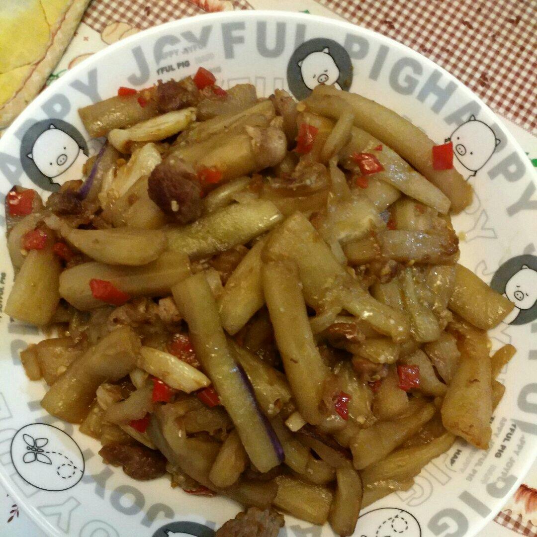 清炒茄子（少油版+视频）