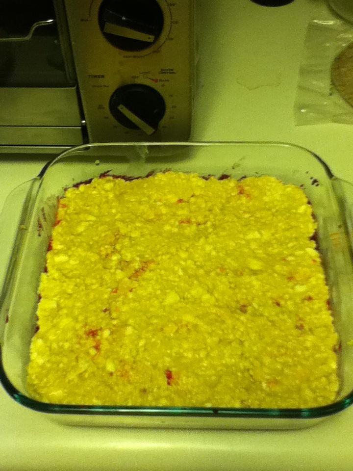 甜菜泥羊酪“布朗尼”的做法 步骤6