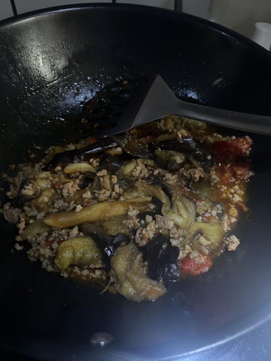 少油版肉末烧茄子