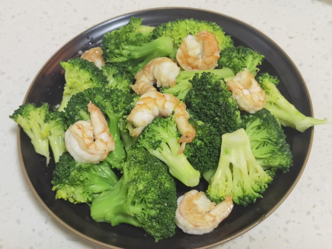 西兰花炒虾仁