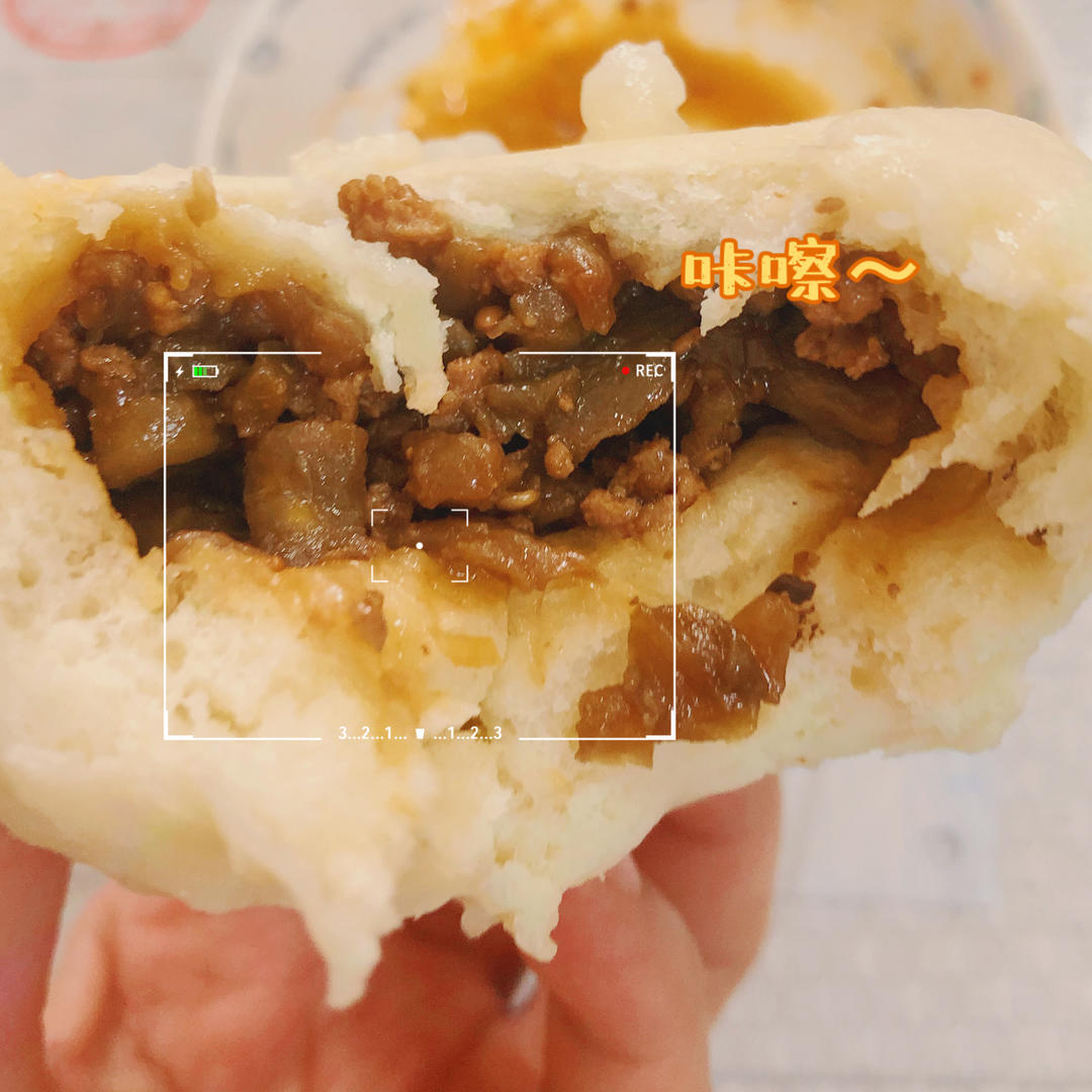 茄子酱肉包(馅料部分，包子，馅饼，水饺，蒸饺均可制作)