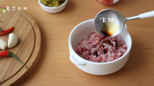 雪菜肉末豇豆的做法 步骤1
