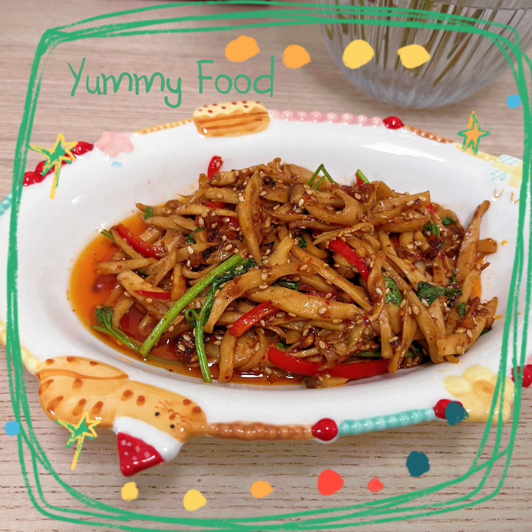 越嚼越香‼️比肉还要好吃👉干煸孜然杏鲍菇