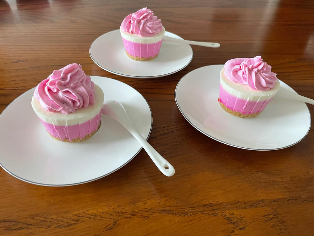 🌸酸奶火龙果纸杯慕斯|春日野餐甜品☀️