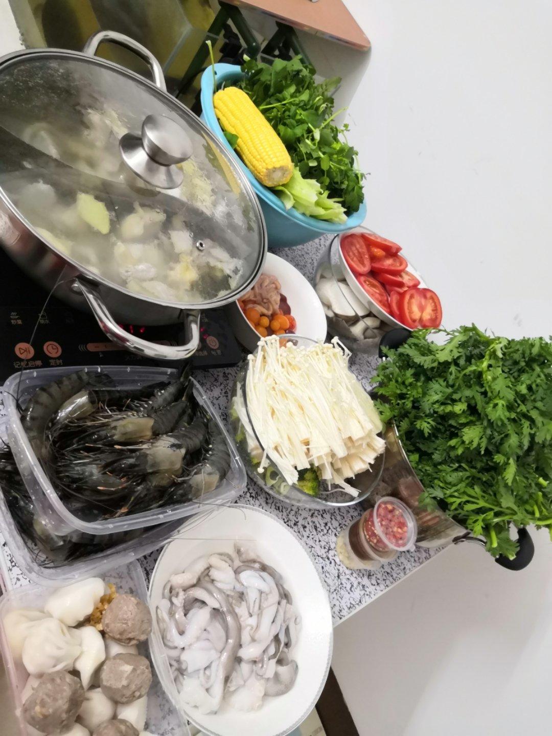 家庭简易版火锅 快手自制