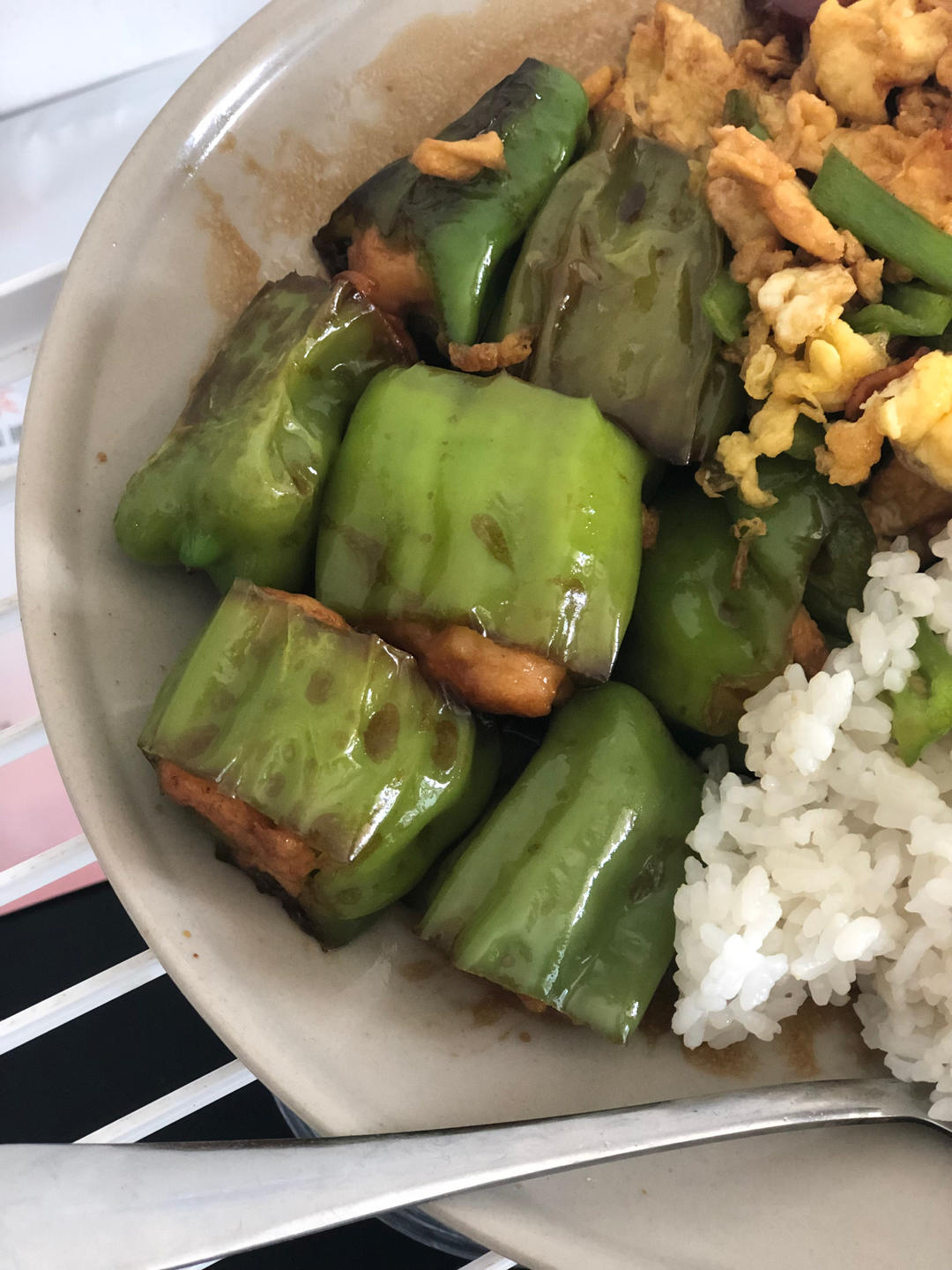青椒酿虾滑