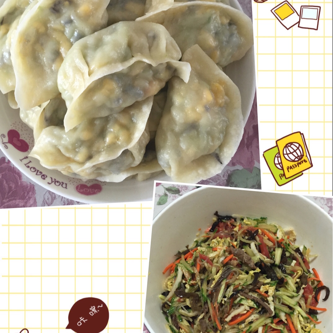 西葫芦鸡蛋虾皮饺子