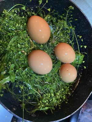 三月三地菜煮鸡蛋 | 春食 |的做法 步骤2