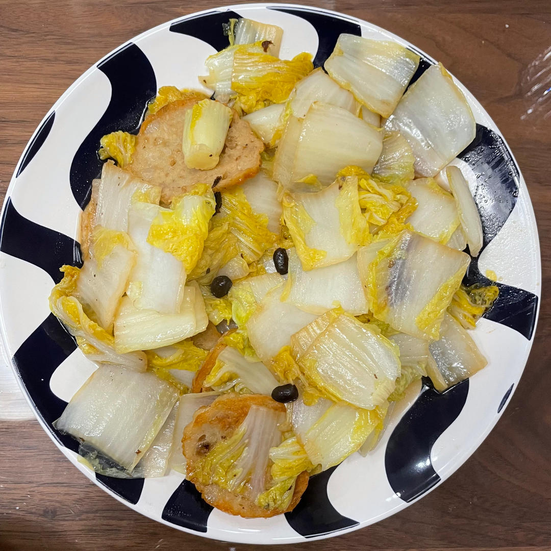 肉卷炒娃娃菜