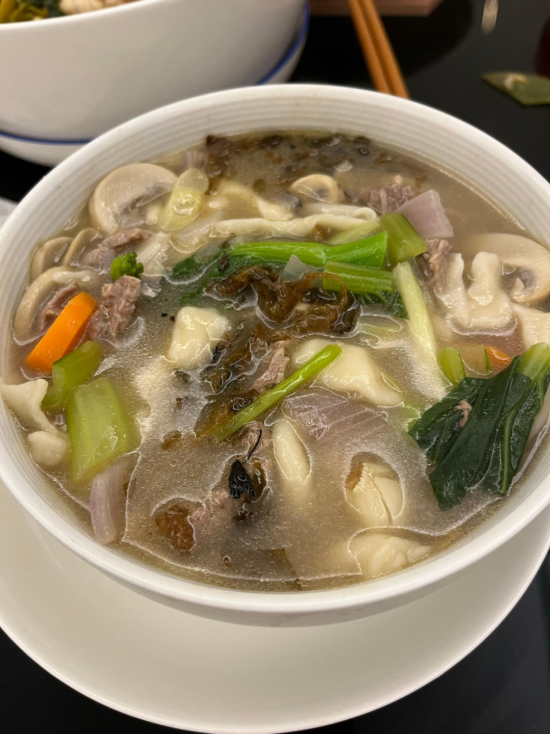 手工拉面（揉面只要两分钟）