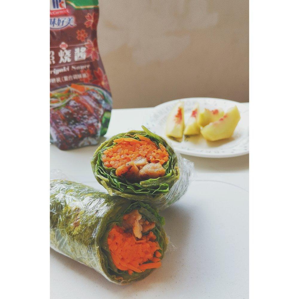 照烧猪肉卷饼
