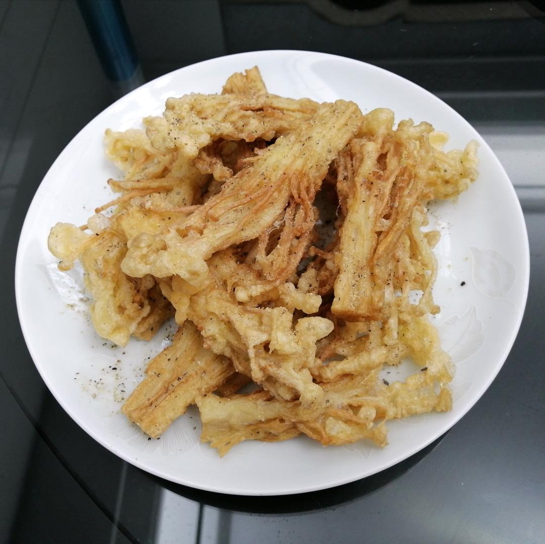 彼泽之陂做的比肉还好吃的酥炸杏鲍菇
