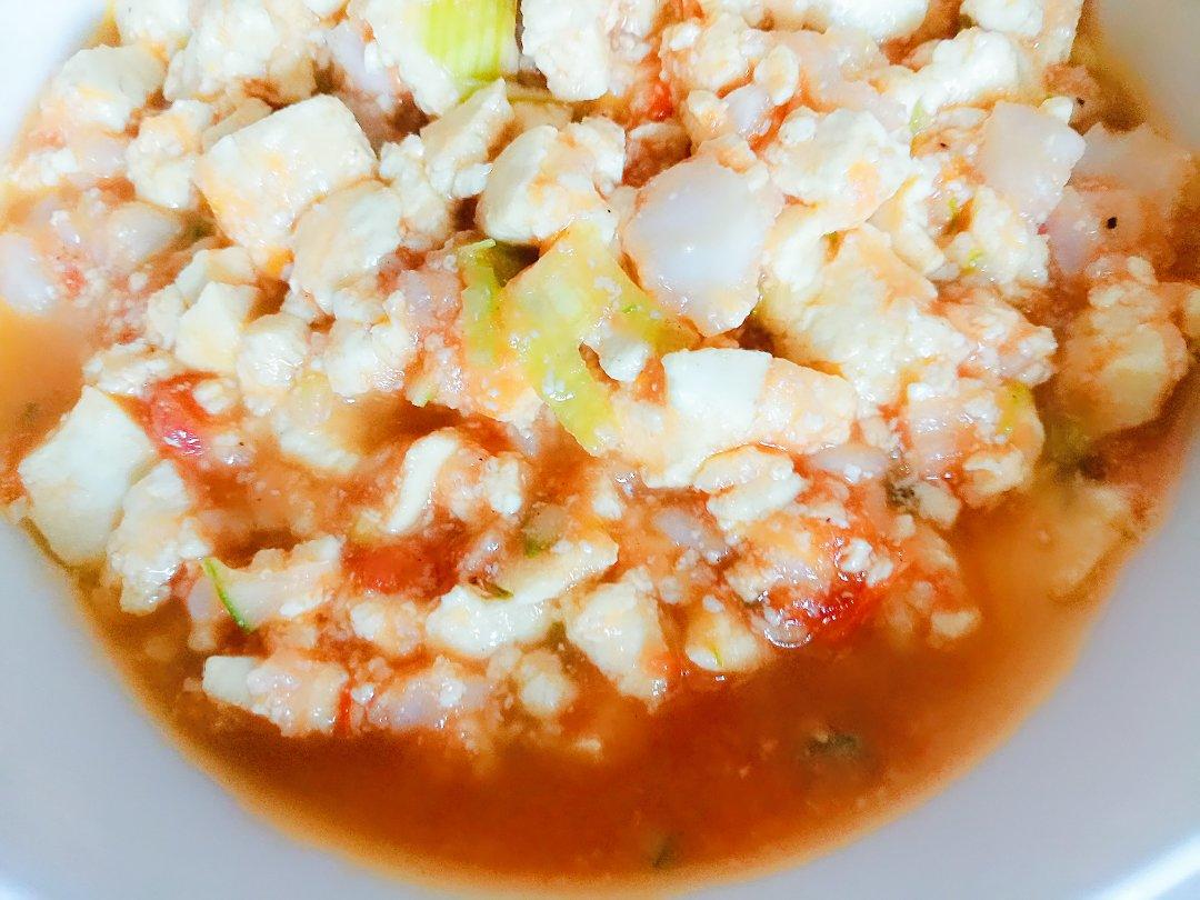 宝宝番茄龙利鱼豆腐羹