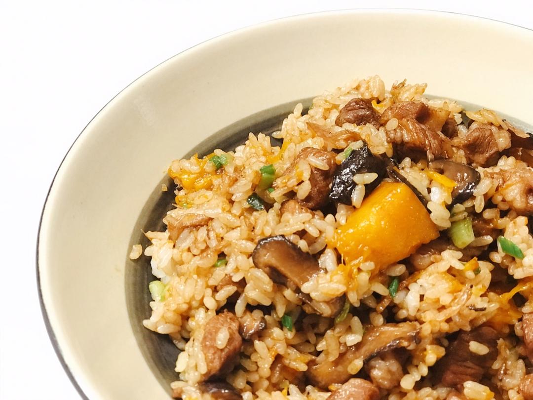 美味到不行的南瓜饭