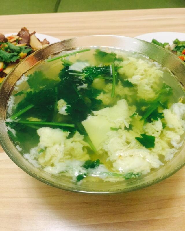 forward-yx做的香菜鸡蛋汤