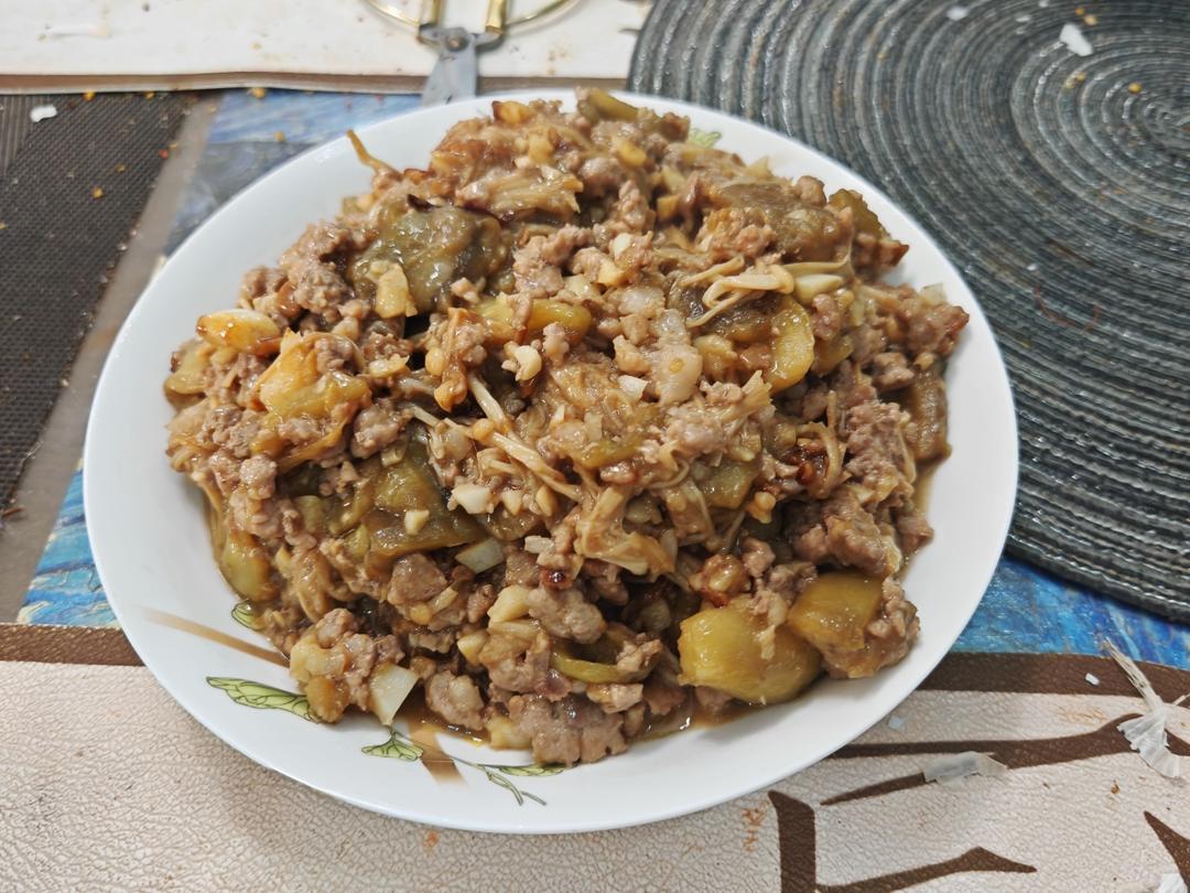 超级下饭酱香味肉末茄子