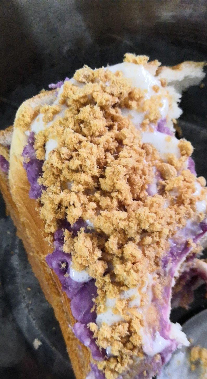 简易版低脂麻薯芋泥紫薯肉松盒子