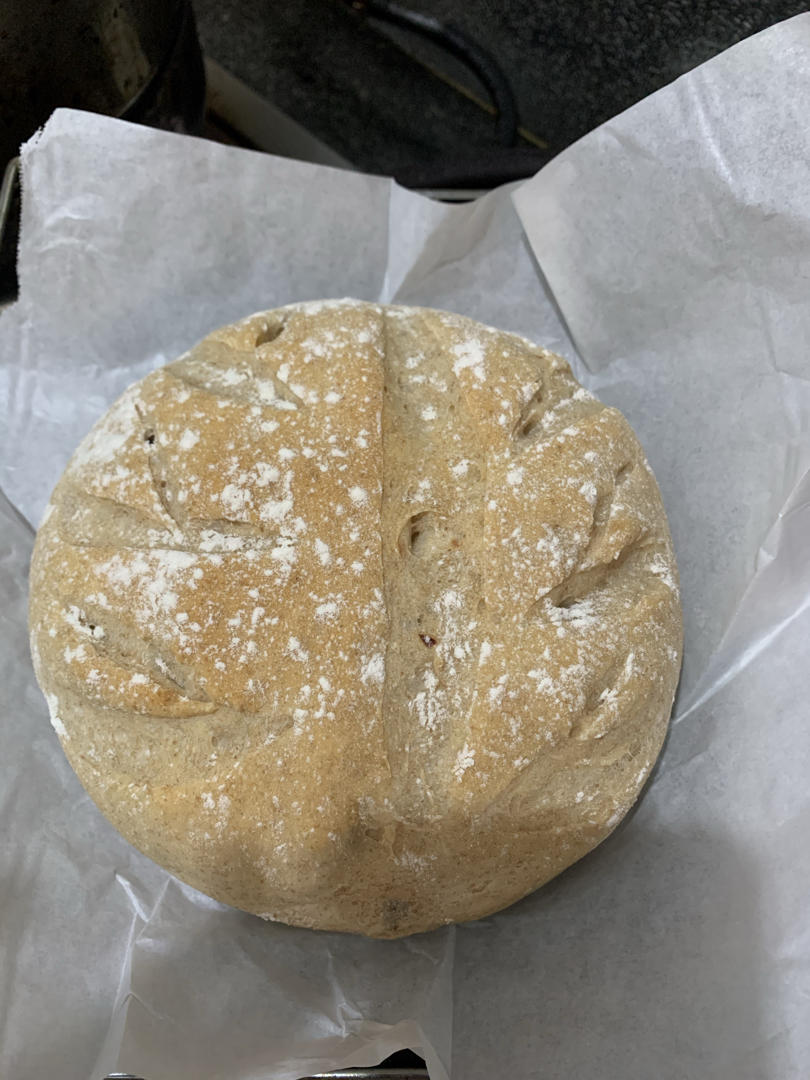 无油无糖全麦果干面包