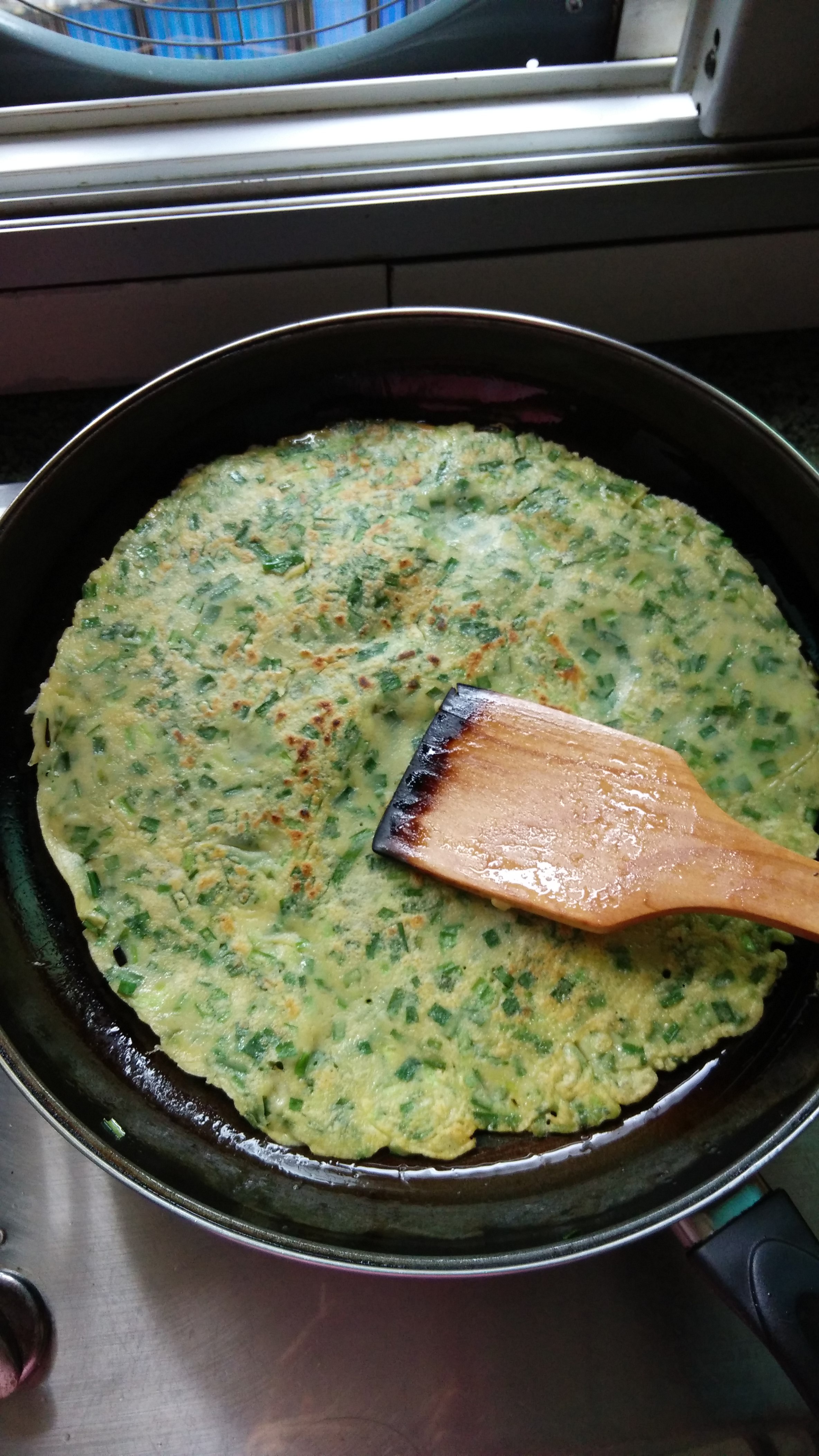 韭菜鸡蛋饼