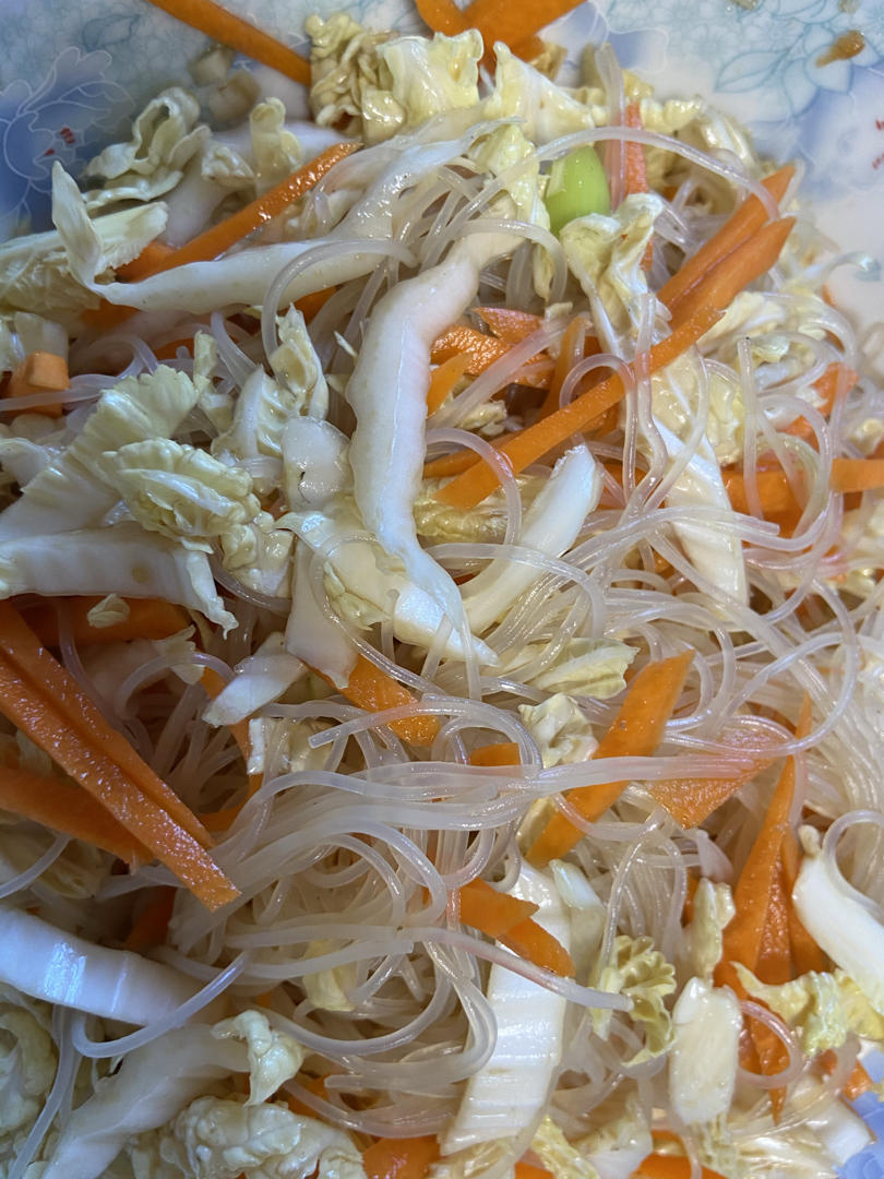 清口开胃的白菜拌粉丝