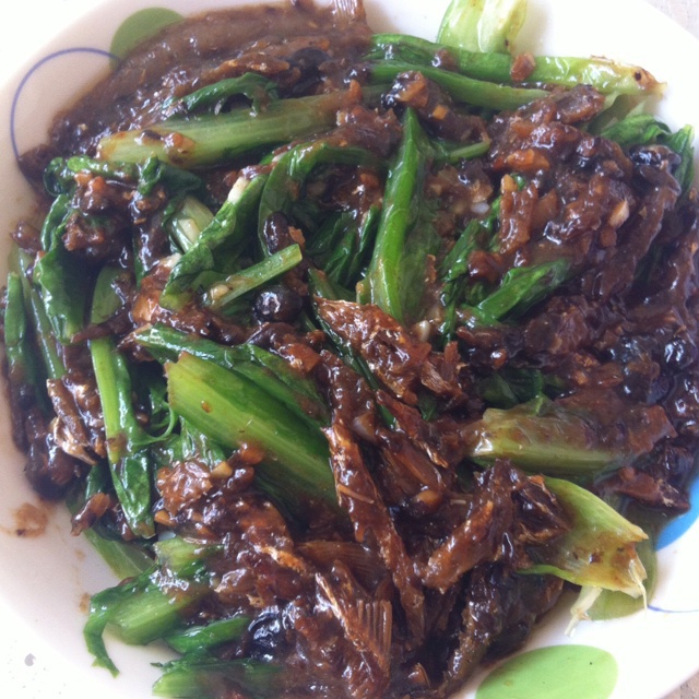 豆豉鲮鱼油麦菜