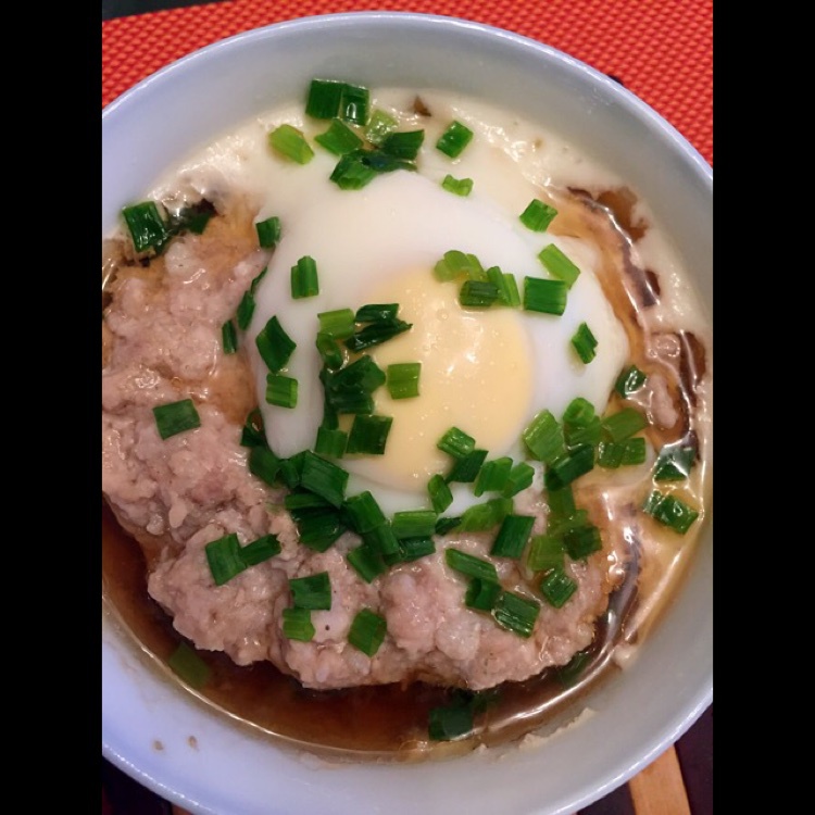 肉饼蒸蛋