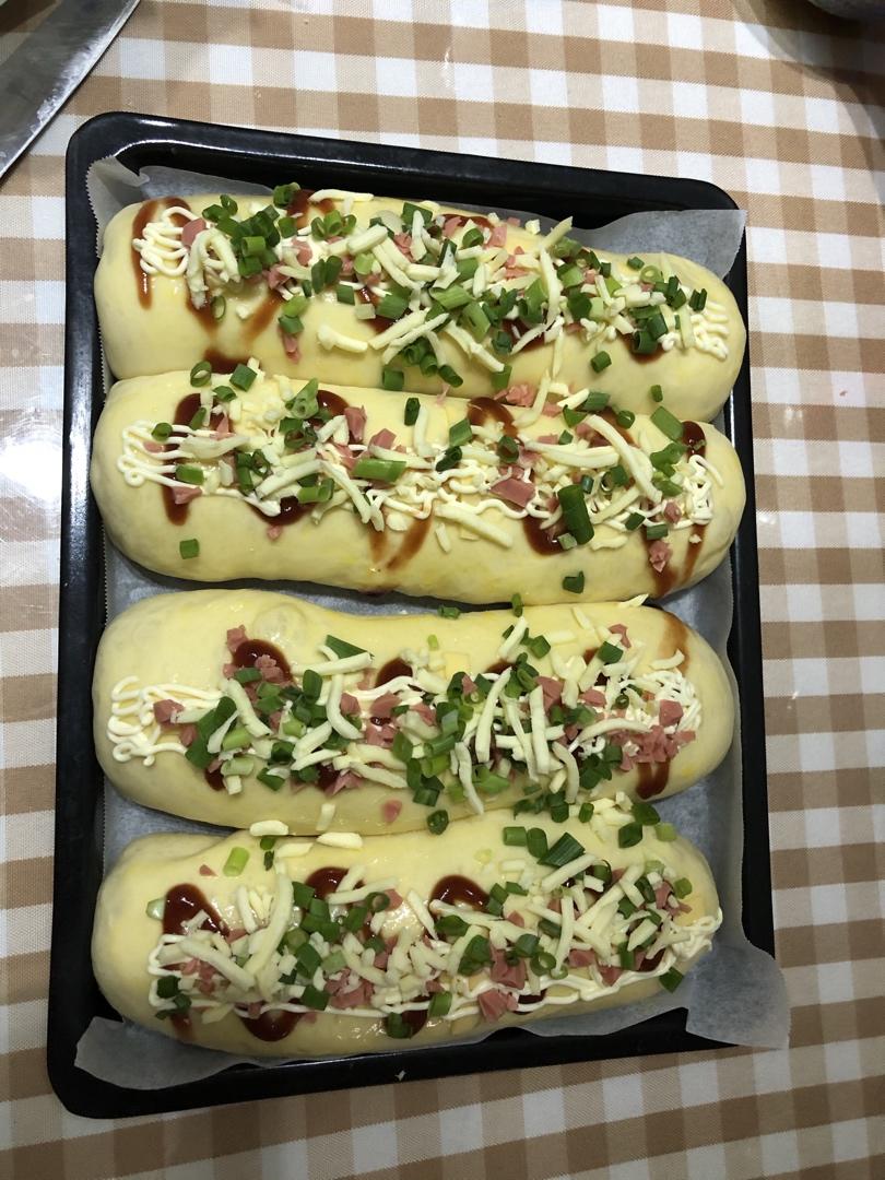 超软日式香葱芝士面包，快速中种法发酵，简易整形方法，新手必做