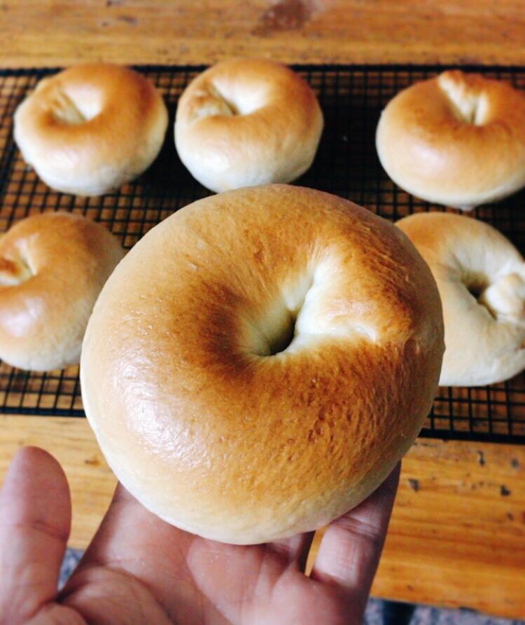 咸蛋黄肉松海苔贝果