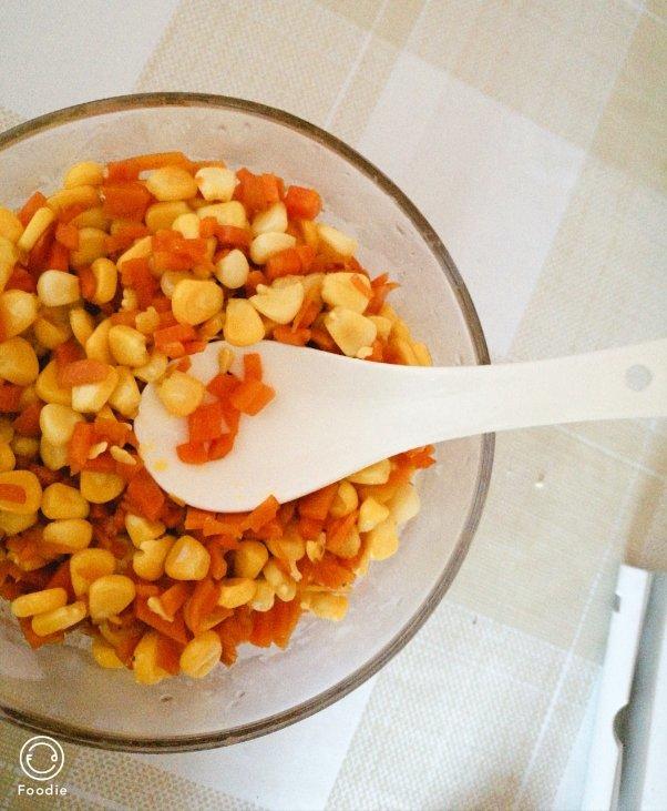 玉米粒炒胡萝卜